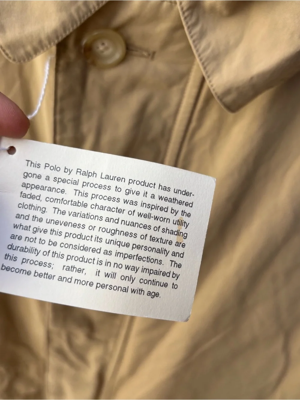 Polo Ralph Lauren Men's M Tan Camel Coat Barn Jacket NWT